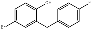 Phenol, 4-bromo-2-[(4-fluorophenyl)methyl]- 구조식 이미지