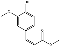 2-Propenoic acid, 3-(4-hydroxy-3-methoxyphenyl)-, methyl ester, (2Z)- Structure