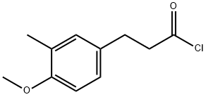 Benzenepropanoyl chloride, 4-methoxy-3-methyl- Structure