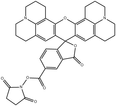 5-Carboxy-X-rhodamine N-succinimidyl ester Structure