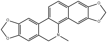 1,3-Benzodioxolo[5,6-c][1,3]dioxolo[4,5-j]phenanthridine, 5,6-dihydro-5-methyl- Structure