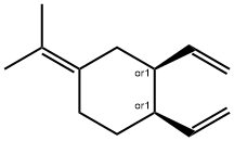 Cyclohexane, 1,2-diethenyl-4-(1-methylethylidene)-, (1R,2S)-rel- Structure