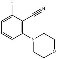 Benzonitrile, 2-fluoro-6-(4-morpholinyl)- Structure