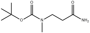 Carbamic acid, N-(3-amino-3-oxopropyl)-N-methyl-, 1,1-dimethylethyl ester Structure