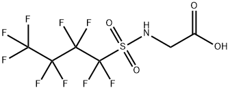 Glycine, N-[(1,1,2,2,3,3,4,4,4-nonafluorobutyl)sulfonyl]- Structure