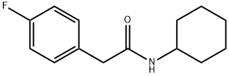 N-cyclohexyl-2-(4-fluorophenyl)acetamide Structure