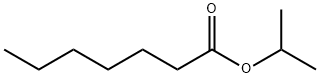 Heptanoic acid, 1-methylethyl ester Structure