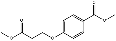 Benzoic acid, 4-(3-methoxy-3-oxopropoxy)-, methyl ester Structure