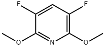 Pyridine, 3,5-difluoro-2,6-dimethoxy- Structure