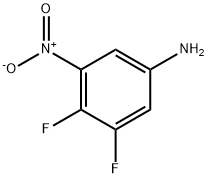 Benzenamine, 3,4-difluoro-5-nitro- Structure