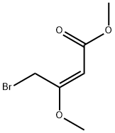 2-Butenoic acid, 4-bromo-3-methoxy-, methyl ester, (2E)- Structure