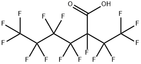 Hexanoic acid, 2,3,3,4,4,5,5,6,6,6-decafluoro-2-(1,1,2,2,2-pentafluoroethyl)- Structure