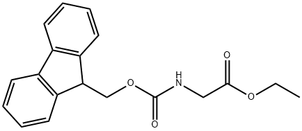 Glycine, N-[(9H-fluoren-9-ylmethoxy)carbonyl]-, ethyl ester Structure