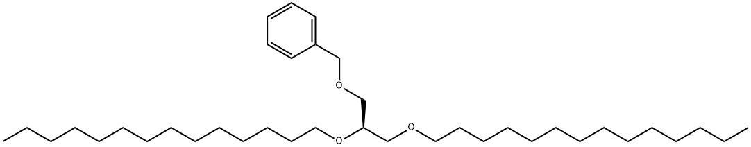 Benzene, [[(2R)-2,3-bis(tetradecyloxy)propoxy]methyl]- 구조식 이미지