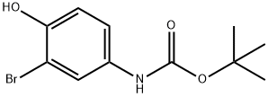 Carbamic acid, (3-bromo-4-hydroxyphenyl)-, 1,1-dimethylethyl ester (9CI) Structure