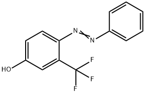 Phenol, 4-(2-phenyldiazenyl)-3-(trifluoromethyl)- Structure