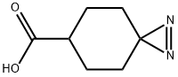 1,2-Diazaspiro[2.5]oct-1-ene-6-carboxylic acid Structure