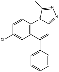 [1,2,4]Triazolo[4,3-a]quinoline, 7-chloro-1-methyl-5-phenyl- Structure