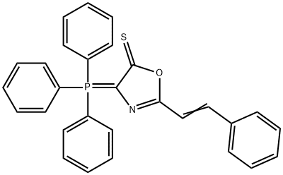 2-[(E)-2-phenylethenyl]-4-(triphenyl-$l^{5}-phosphanylidene)-1,3-oxazole-5-thione Structure