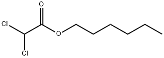 Acetic acid, 2,2-dichloro-, hexyl ester Structure