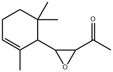 Ethanone, 1-[3-(2,6,6-trimethyl-2-cyclohexen-1-yl)-2-oxiranyl]- Structure