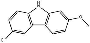 9H-Carbazole, 6-chloro-2-methoxy- 구조식 이미지