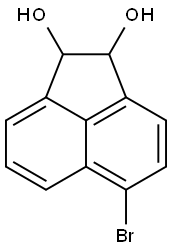 1,2-Acenaphthylenediol, 5-bromo-1,2-dihydro- Structure