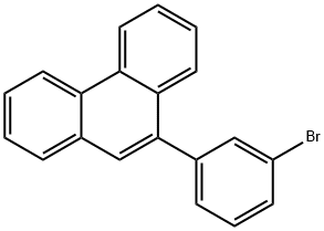 Phenanthrene, 9-(3-bromophenyl)- 구조식 이미지