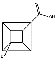 (1S,2R,3R,8S)-4-Bromocubane-1-carboxylic acid 구조식 이미지