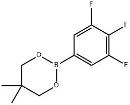 1,3,2-Dioxaborinane, 5,5-dimethyl-2-(3,4,5-trifluorophenyl)- 구조식 이미지