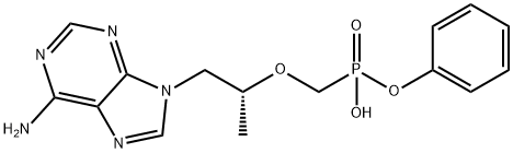 phenyl hydrogen ((((R)-1-(6-amino-9H-purin-9-yl)propan-2-yl)oxy)methyl)phosphonate Structure