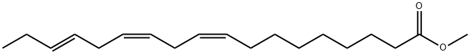 9,12,15-Octadecatrienoic acid, methyl ester, (9Z,12Z,15E)- 구조식 이미지