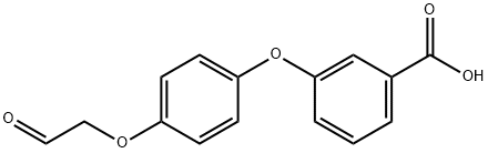 Benzoic acid, 3-[4-(2-oxoethoxy)phenoxy]- Structure