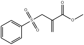 2-Propenoic acid, 2-[(phenylsulfonyl)methyl]-, methyl ester Structure