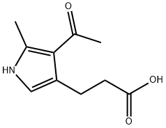 1H-Pyrrole-3-propanoic acid, 4-acetyl-5-methyl- 구조식 이미지