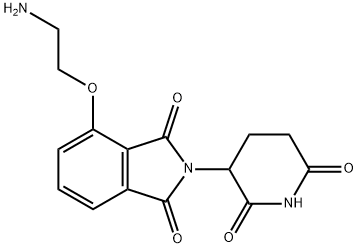 1H-Isoindole-1,3(2H)-dione, 4-(2-aminoethoxy)-2-(2,6-dioxo-3-piperidinyl)- Structure