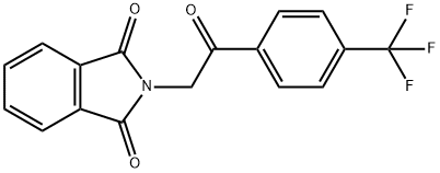 1H-Isoindole-1,3(2H)-dione, 2-[2-oxo-2-[4-(trifluoromethyl)phenyl]ethyl]- 구조식 이미지