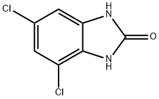 4,6-Dichloro-1,3-dihydro-2H-benzimidazol-2-one 구조식 이미지