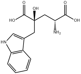 D-Glutamic acid, 4-hydroxy-4-(1H-indol-3-ylmethyl)-, (4R)- Structure