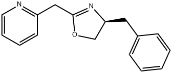 Pyridine, 2-[[(4S)-4,5-dihydro-4-(phenylmethyl)-2-oxazolyl]methyl]- Structure