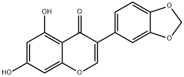 5,7-DIHYDROXY-3”,4”-메틸렌디옥시이소플라본 구조식 이미지