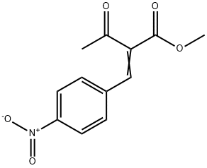 Butanoic acid, 2-[(4-nitrophenyl)methylene]-3-oxo-, methyl ester 구조식 이미지