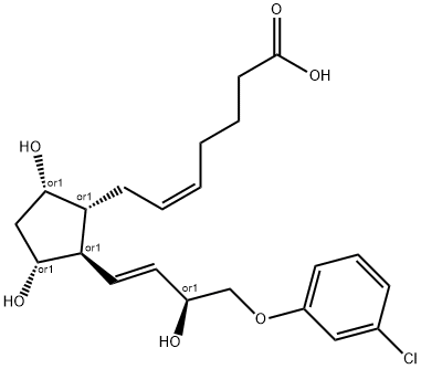 16-(3-chlorophenoxy)-17,18,19,20-tetranorprostaglandin F2 alpha Structure