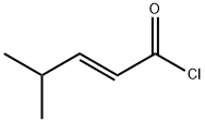 2-Pentenoyl chloride, 4-methyl-, (2E)- Structure
