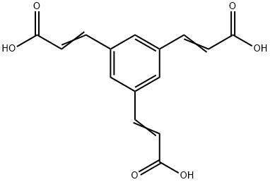 2-Propenoic acid, 3,3',3''-(1,3,5-benzenetriyl)tris- Structure