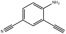 Benzonitrile, 4-amino-3-ethynyl- 구조식 이미지