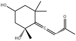 (4R)-4-(3-Oxo-1-buten-1-ylidene)-3α,5,5-trimethylcyclohexane-1α,3β-diol Structure