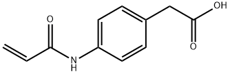 2-[4-(prop-2-enamido)phenyl]acetic acid Structure