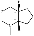 시클로펜트[d][1,3]옥사진,옥타하이드로-1,7a-디메틸-,(4aR,7aS)-rel-(9CI) 구조식 이미지