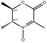 2H-1,4-Oxazin-2-one, 5,6-dihydro-3,5,6-trimethyl-, 4-oxide, (5R,6R)-rel- (9CI) 구조식 이미지